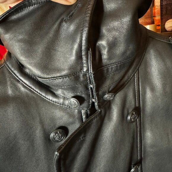 *RARE* JOHN VARVATOS Limited Edition Double Breasted Leather Jacket Sz52 RP$2698 - Picture 6 of 16